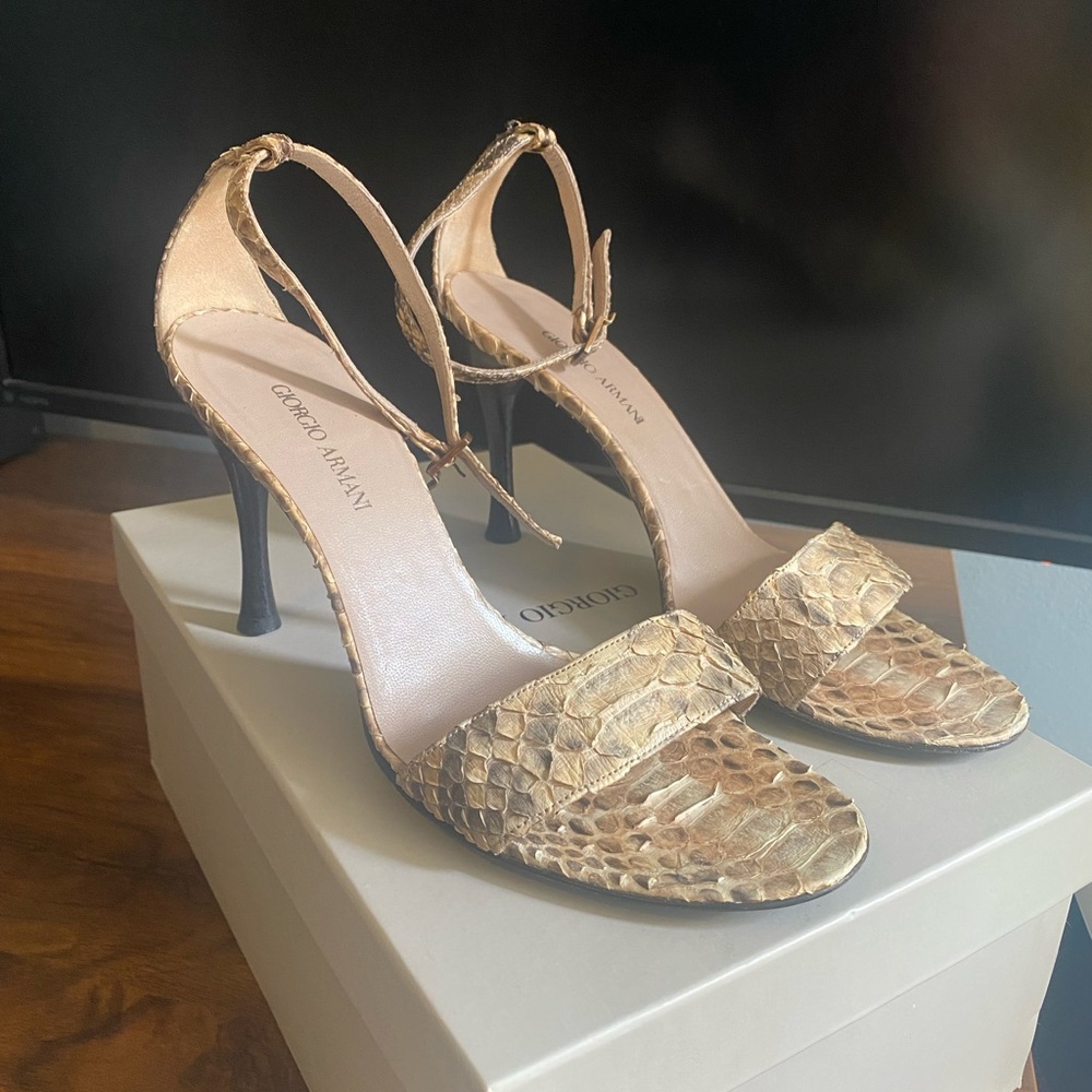 Giorgio Armani Snake Heels
